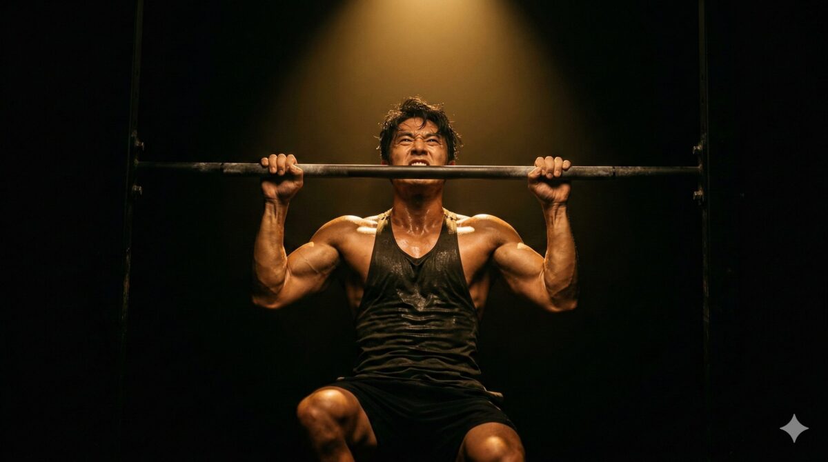 ネガティブプルアップで懸垂1回の壁を突破する方法