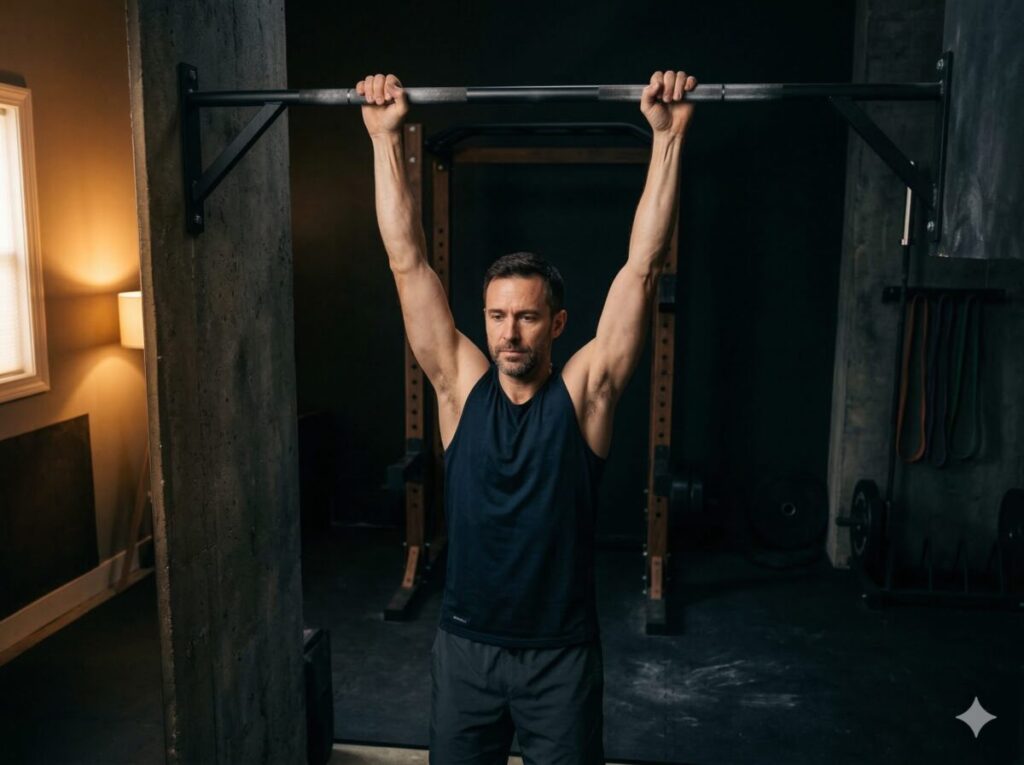 何歳からでも筋肉はつくことを科学が証明。懸垂に挑戦する男性